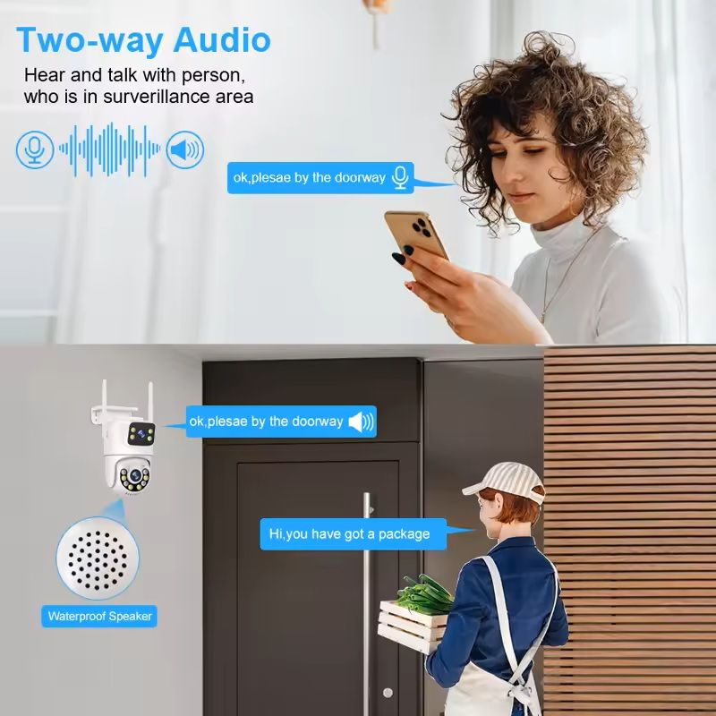 Wireless CCTV Security Camera System With Dual Lens Cameras And 8CH NVR 6