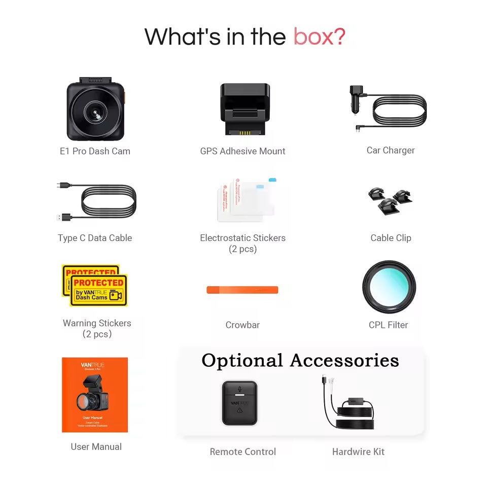 4K Mini Dash Cam With HDR Night Vision And GPS WiFi Tracking 2