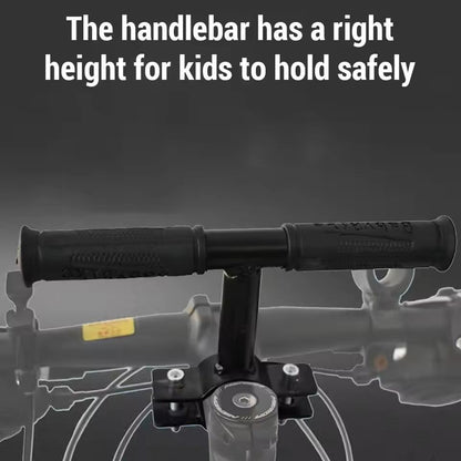 FrontMounted Kids Bike Seat With Handlebars And Foot Pedals 2