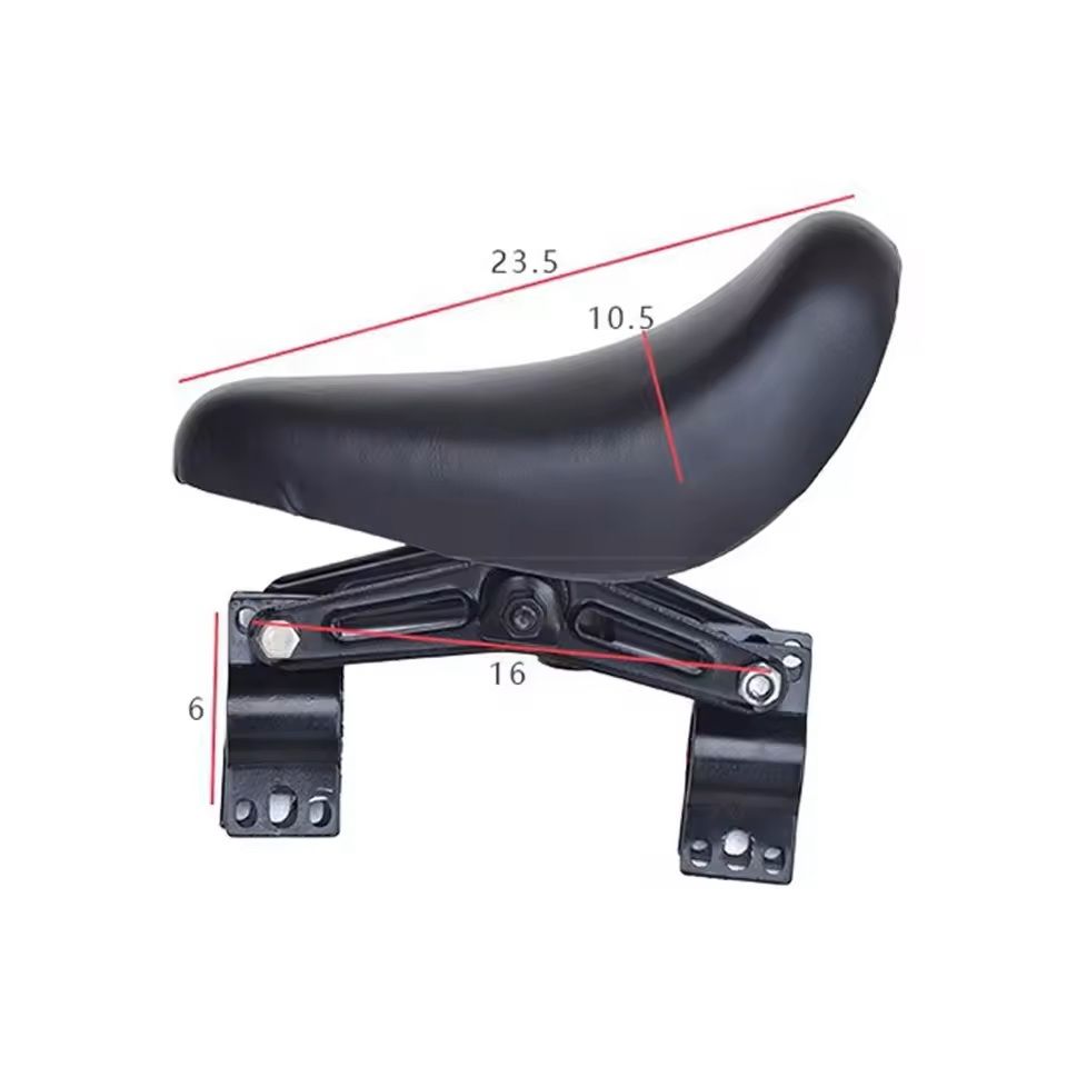 FrontMounted Kids Bike Seat With Handlebars And Foot Pedals 3