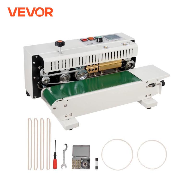 High-Speed Horizontal Bag Band Sealing Machine, Continuous Band Sealer Machine with Carbon Steel Construction