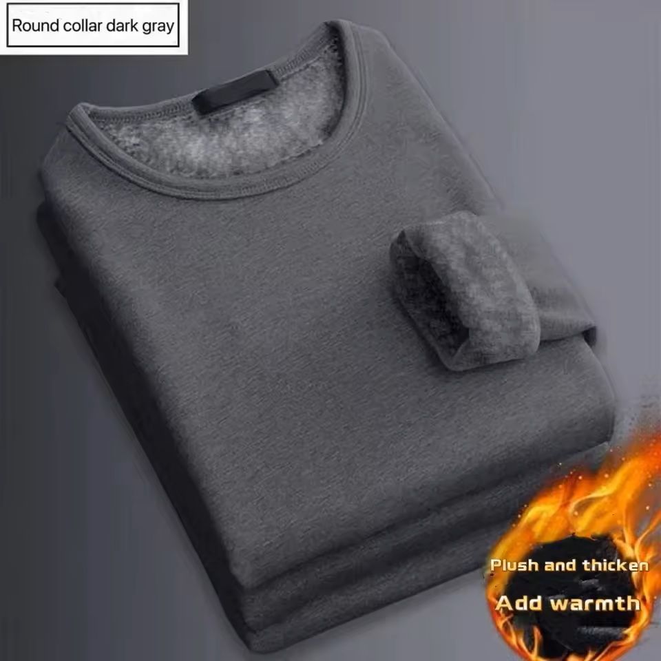 Men's Winter Thermal Fleece Long Sleeve Shirt