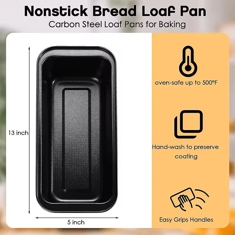 Nonstick Carbon Steel Bread Loaf Pan For Baking And Meatloaf 1
