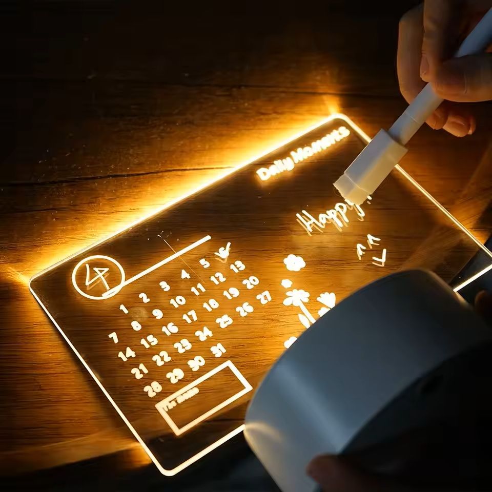 LED Message Board Night Light With USB  Rewritable  Decorative 1