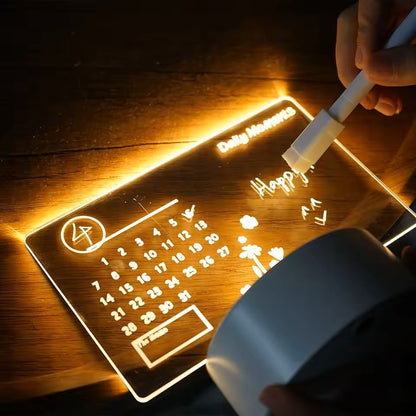 LED Message Board Night Light With USB  Rewritable  Decorative 1
