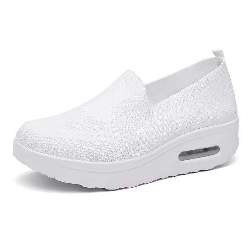 Womens Mesh Platform Loafers With HeightBoosting Sole 6