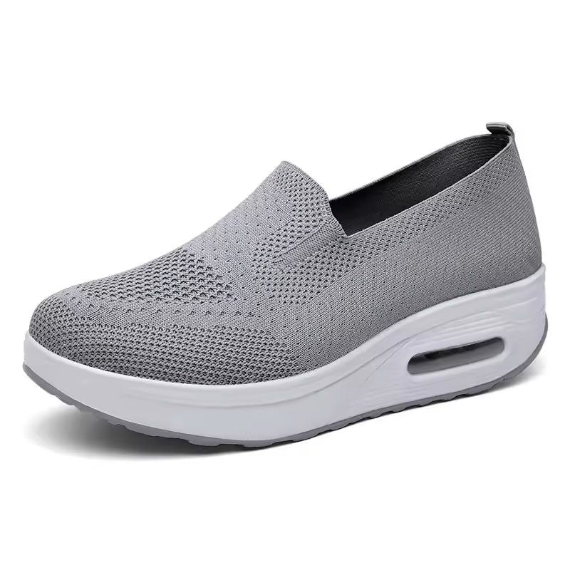 Womens Mesh Platform Loafers With HeightBoosting Sole 7