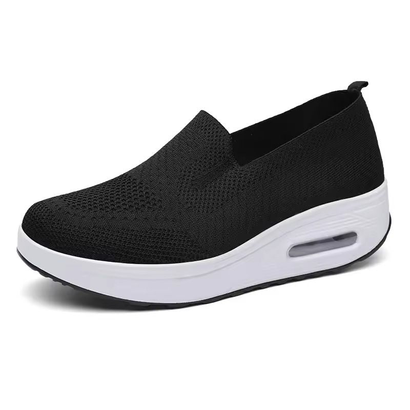 Womens Mesh Platform Loafers With HeightBoosting Sole 8
