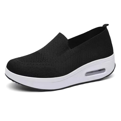 Womens Mesh Platform Loafers With HeightBoosting Sole 8