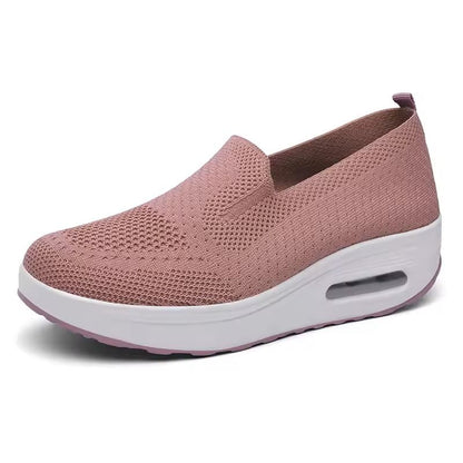 Womens Mesh Platform Loafers With HeightBoosting Sole 10