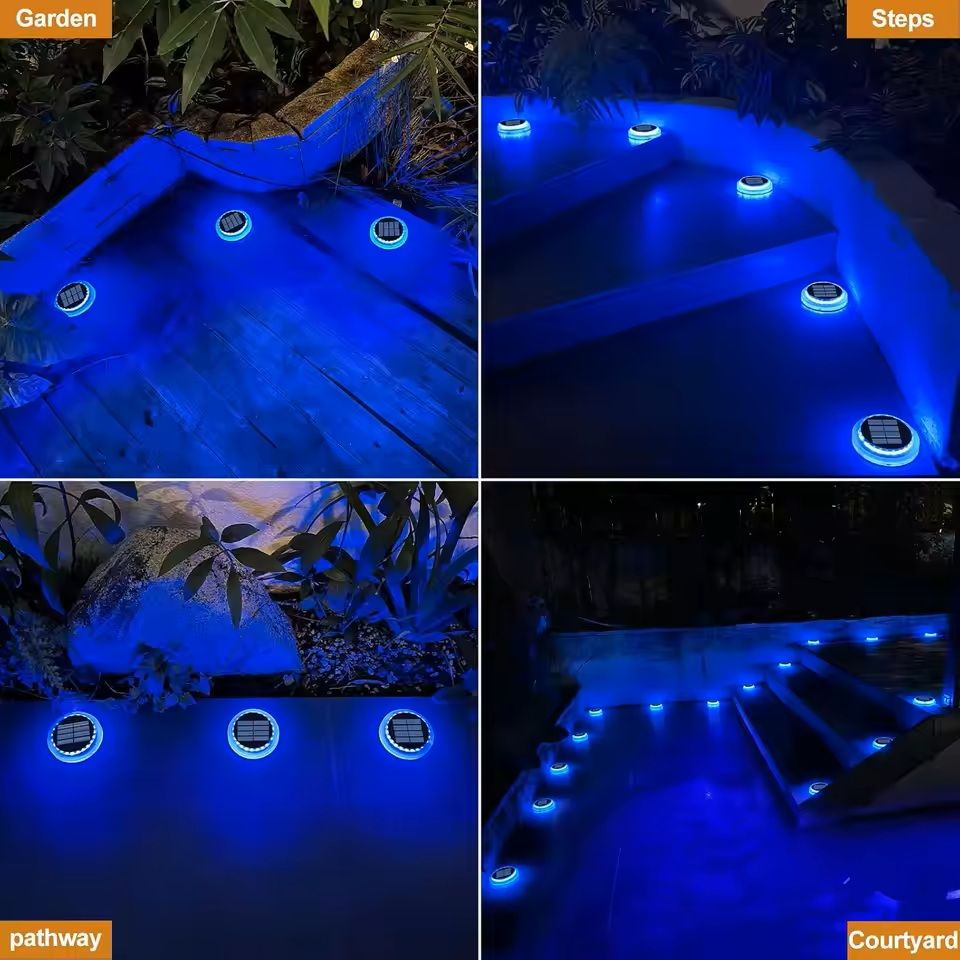 Solar LED Step Light For Outdoor Stairs And Pathways  Waterproof IP68 1