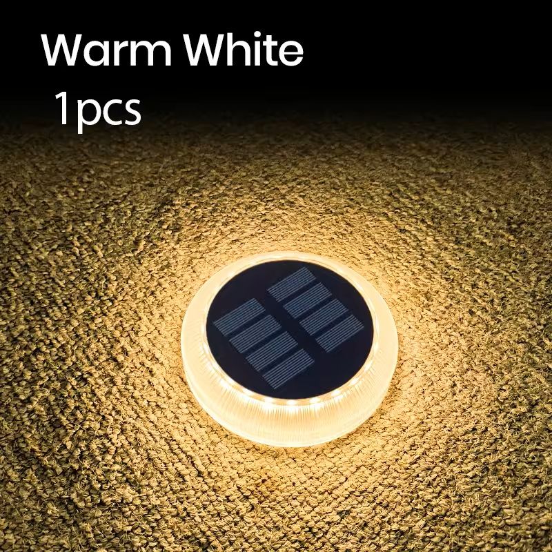 Solar LED Step Light For Outdoor Stairs And Pathways  Waterproof IP68 8