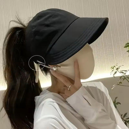 Womens Foldable Wide Brim Sun Hat for Summer UV Protection