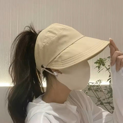 Womens Foldable Wide Brim Sun Hat For Summer UV Protection 1
