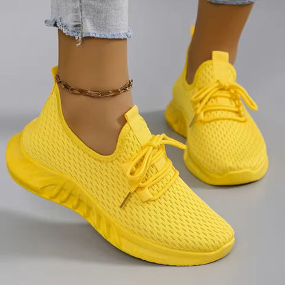 Womens Breathable Mesh Flat Shoes For Summer Walking And Casual Wear 11
