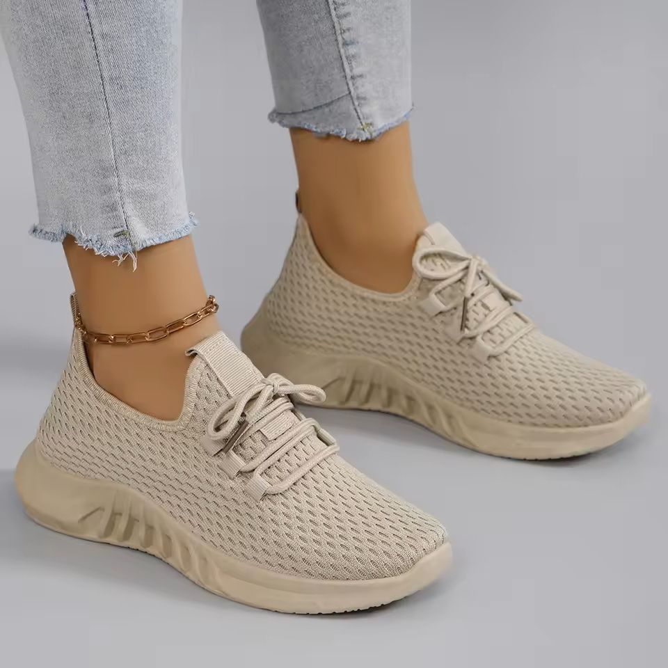 Womens Breathable Mesh Flat Shoes For Summer Walking And Casual Wear 12