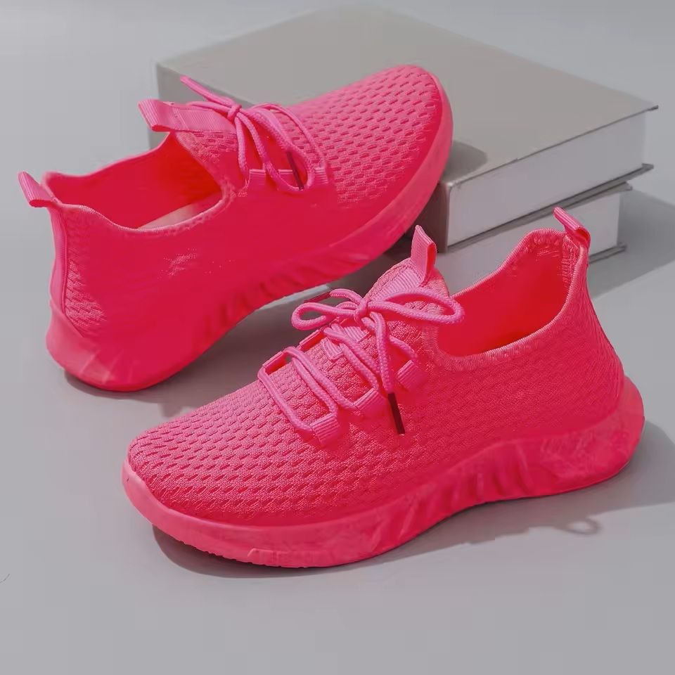 Womens Breathable Mesh Flat Shoes For Summer Walking And Casual Wear 4