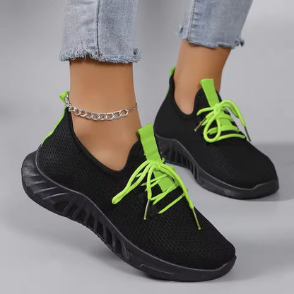 Womens Breathable Mesh Flat Shoes For Summer Walking And Casual Wear 6