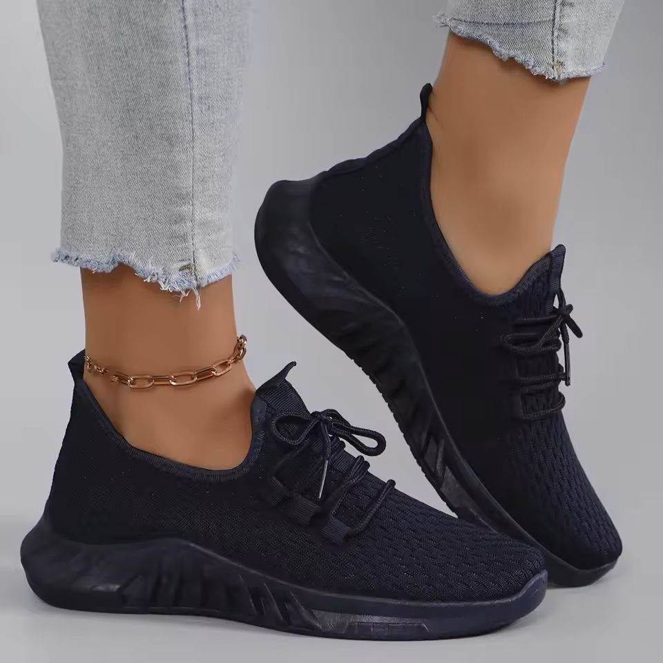 Womens Breathable Mesh Flat Shoes For Summer Walking And Casual Wear 7