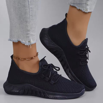 Womens Breathable Mesh Flat Shoes For Summer Walking And Casual Wear 7