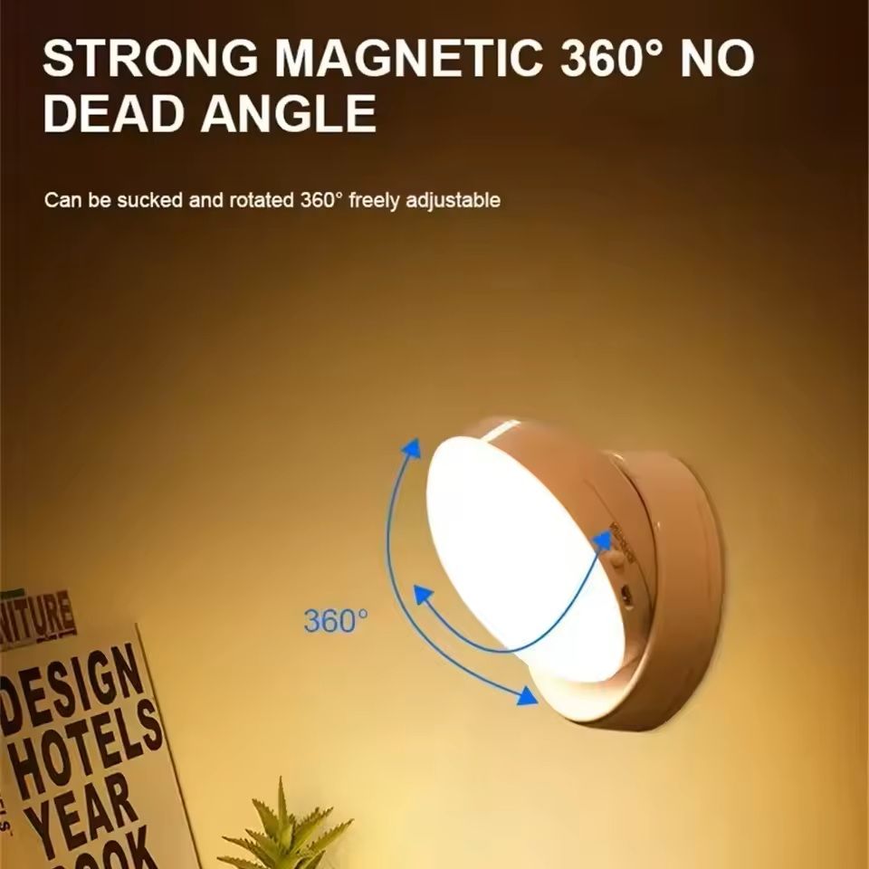 Wireless Motion Sensor Night Light With Magnetic Base And 360 Rotation 4