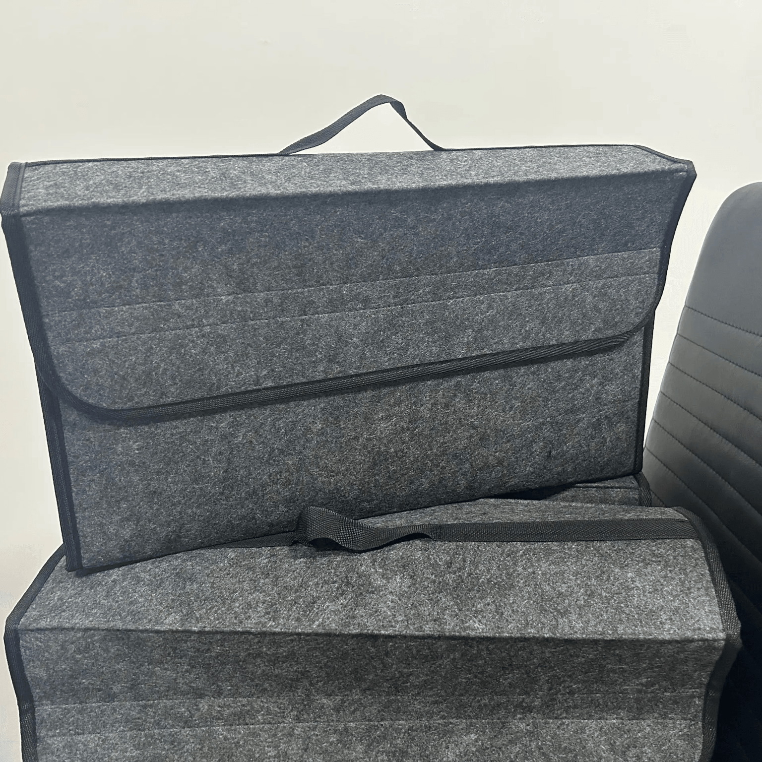 Felt Car Trunk Organizer with Anti Slip Compartments for Tool and Accessory Storage