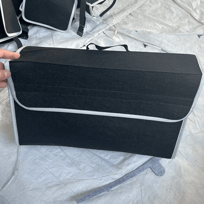 Felt Car Trunk Organizer With Anti Slip Compartments For Tool And Accessory Storage 1