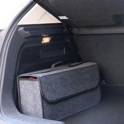 Felt Car Trunk Organizer With Anti Slip Compartments For Tool And Accessory Storage 3