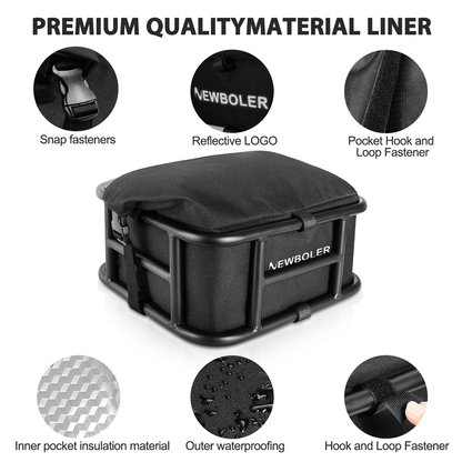 Rear Bike Basket With Large Capacity For Ebike And Outdoor Travel 2