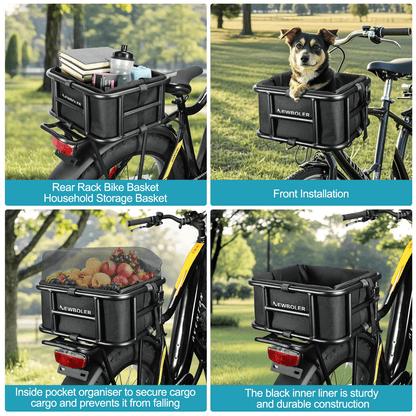 Rear Bike Basket With Large Capacity For Ebike And Outdoor Travel 5