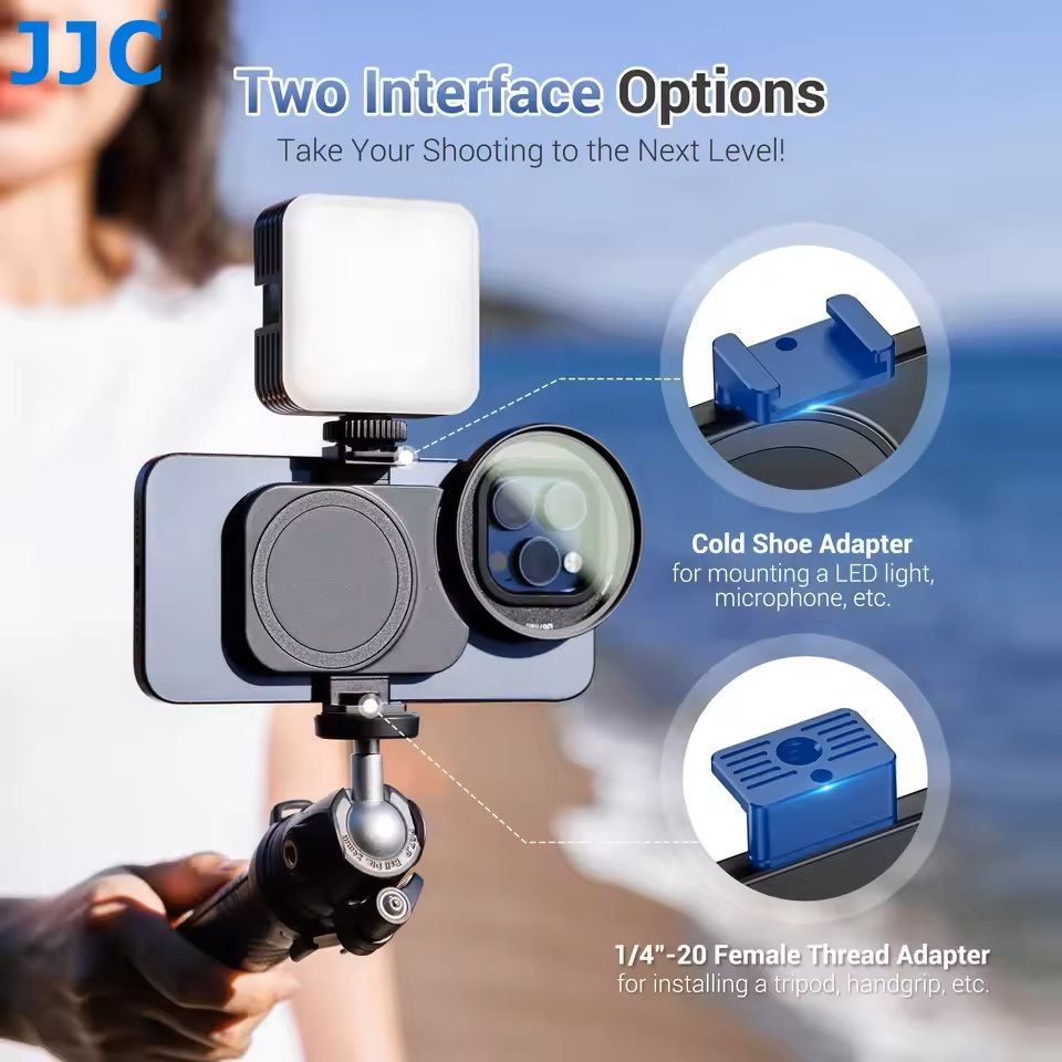 Magnetic Phone Lens Filter Adapter Mount With Cold Shoe For IPhone 14 And 15 Series 1