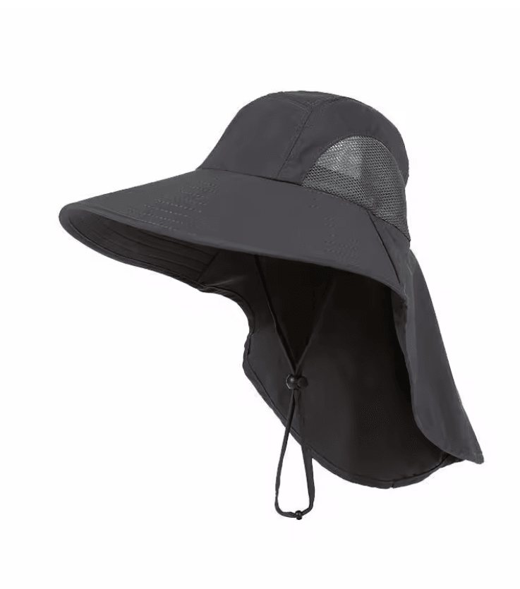 Quick Dry Sun Protection Fishing Hat With Neck Cover For Outdoor Hiking And Travel 4