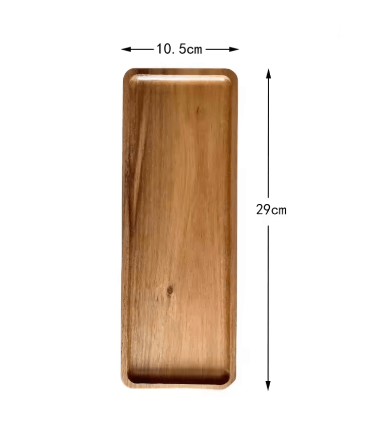 Japanese Style Wooden Food Tray For Snacks Dessert Tea Or Bread 4