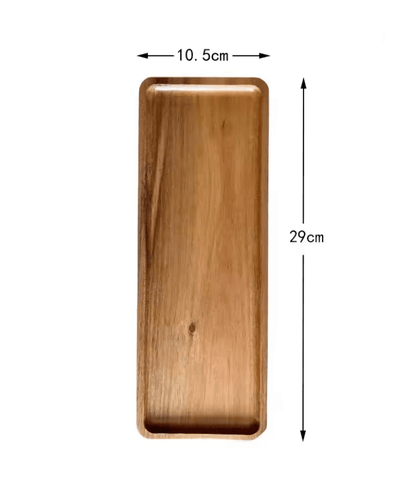 Japanese Style Wooden Food Tray For Snacks Dessert Tea Or Bread 4