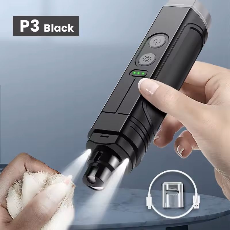 Electric Pet Nail Grinder With LED Light For Dogs And Cats 5