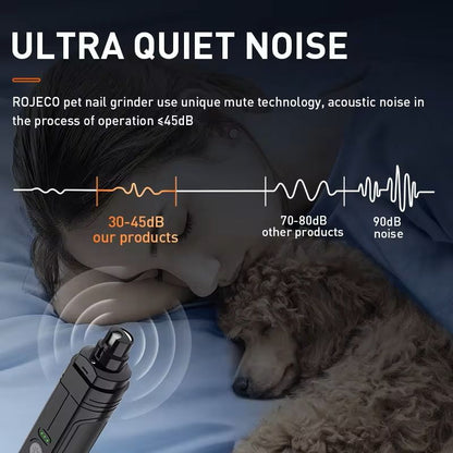 Electric Pet Nail Grinder With LED Light For Dogs And Cats 3