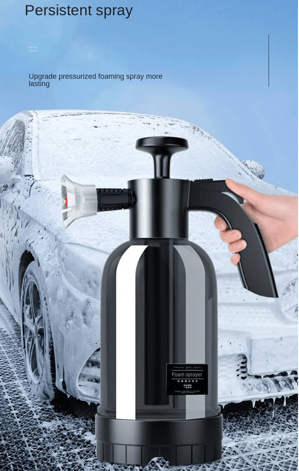 2L Hand Pump Foam Sprayer With Adjustable Nozzles For Car Wash And Window Cleaning 2