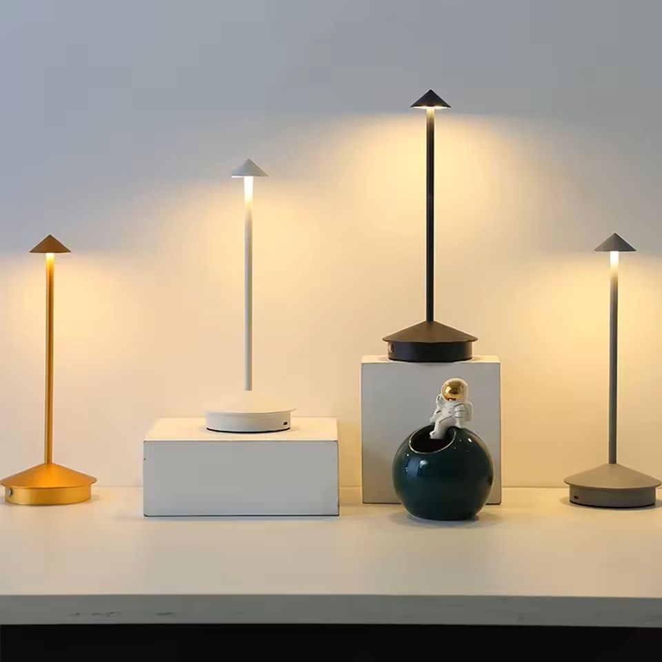 Rechargeable Touch Control LED Table Lamp for Dining and Desk Decor