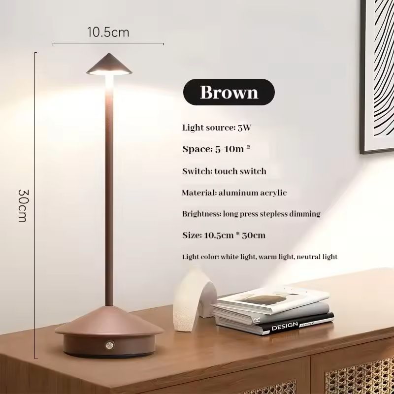 Rechargeable Touch Control LED Table Lamp For Dining And Desk Decor 4