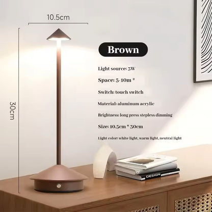 Rechargeable Touch Control LED Table Lamp For Dining And Desk Decor 4