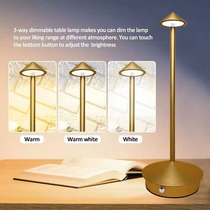 Rechargeable Touch Control LED Table Lamp For Dining And Desk Decor 2