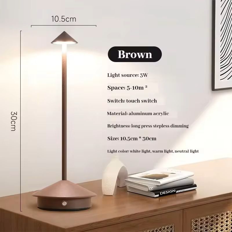 Rechargeable Touch Control LED Table Lamp For Dining And Desk Decor 7