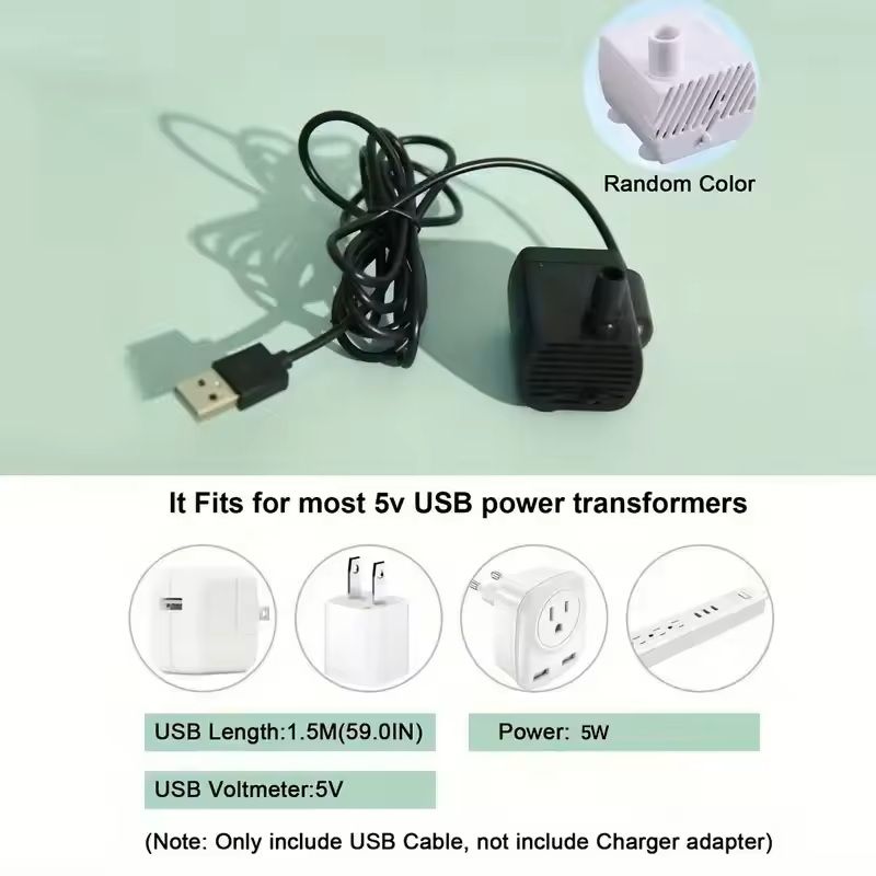 USB Electric Pet Water Fountain With Filter For Cats And Small Pets 4
