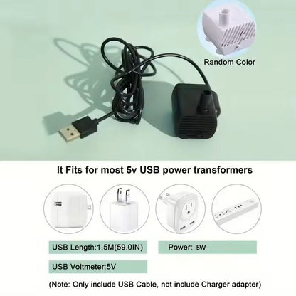 USB Electric Pet Water Fountain With Filter For Cats And Small Pets 4