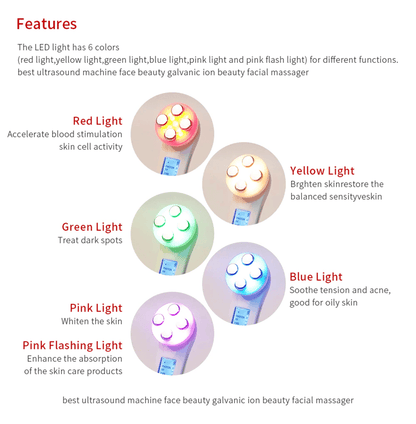 5 In 1 RF EMS Face Massager With LED Therapy For Skin Lifting And Anti Aging 4