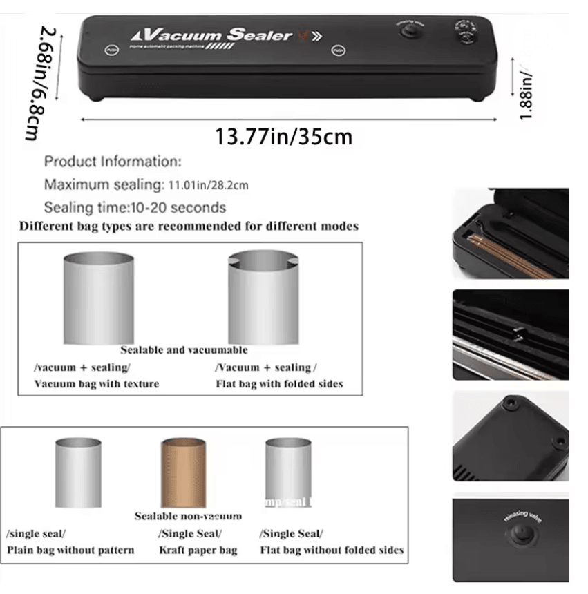 Automatic Vacuum Sealer Machine For Food Storage And Preservation 2