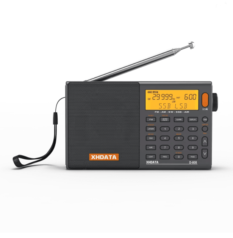 XHDATA D808 Portable Digital Radio Receiver With AM FM SW SSB And AIR Band 4