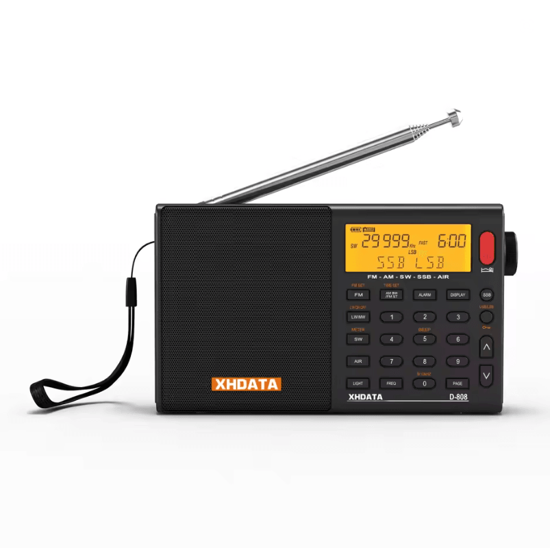 XHDATA D808 Portable Digital Radio Receiver With AM FM SW SSB And AIR Band 3