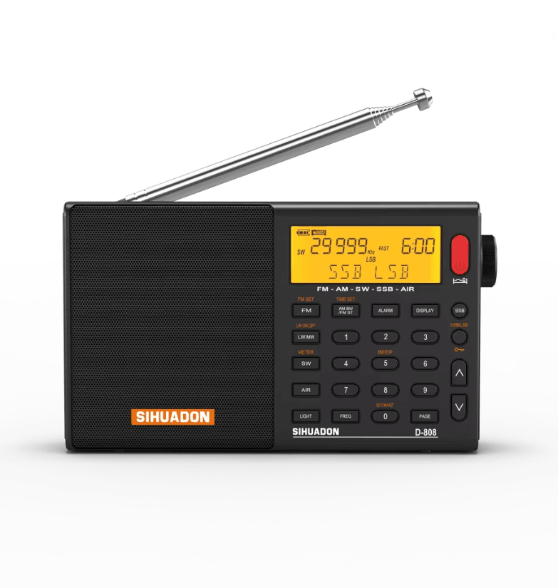 XHDATA D808 Portable Digital Radio Receiver With AM FM SW SSB And AIR Band 2
