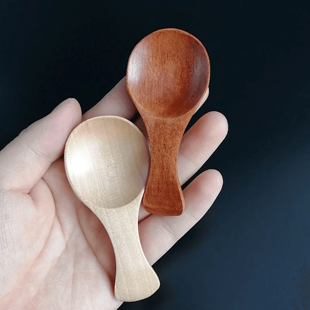 Mini Wooden Spoons Set for Spices Sugar Tea and Coffee